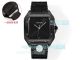 THB Swiss Copy Cartier Santos Silver Dial Black Steel Leather Strap Watch (7)_th.jpg